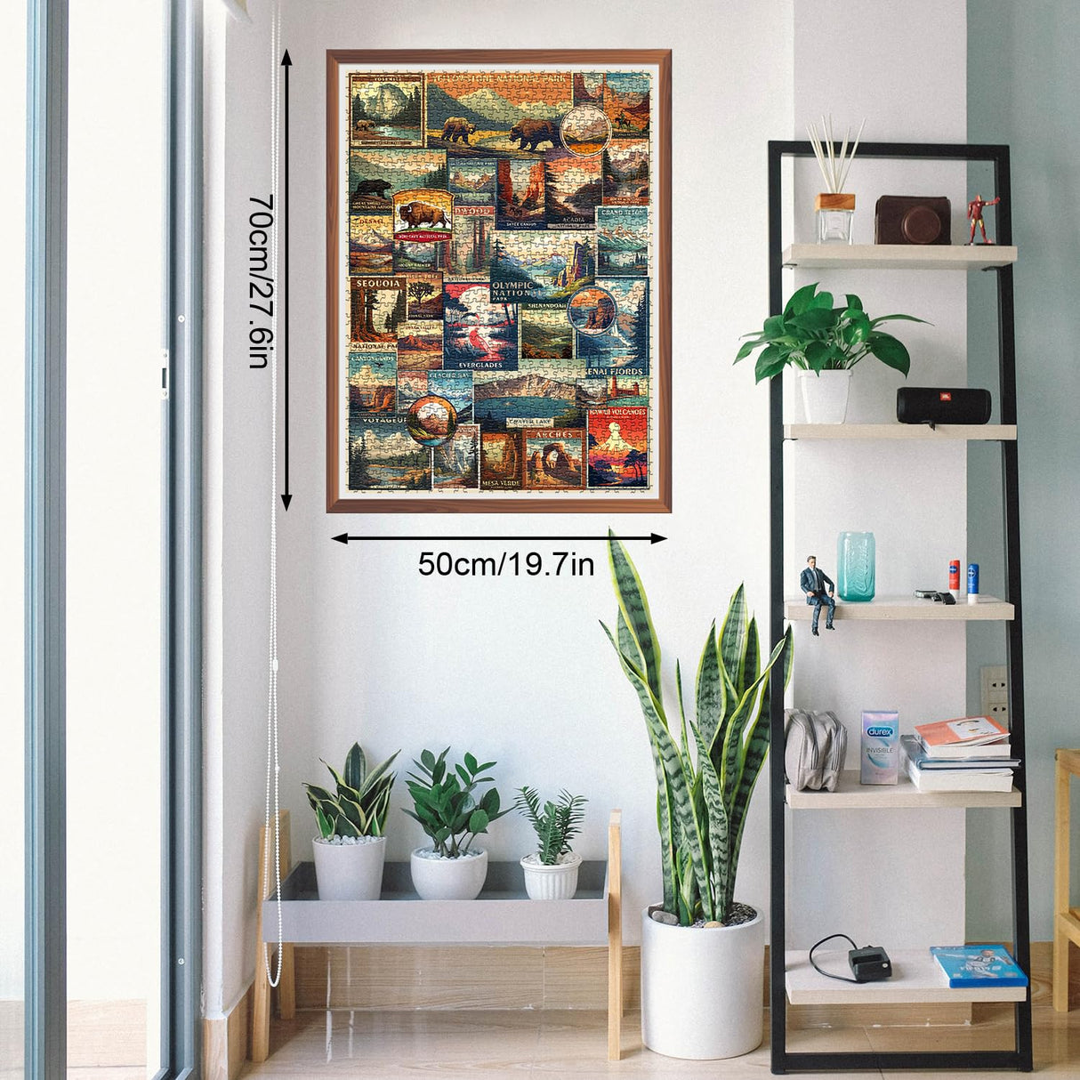 Vintage National Parks Puzzle for Adults 1000 Pieces, Travel Poster Landscape Puzzle Including Yellowstone Zion Acadia Yosemite, Nature Jigsaw Puzzles Scenery Mountain Scene PICKFORU