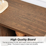 HOMISSUE 6 Cube Storage Organizer Shelf, Rustic Short Bookshelf with 3 Cubby Bin, Industrial Horizontal Bookshelves with Metal Frame, Low and Wide Bookcase for Living Room and Office, Brown HOMISSUE