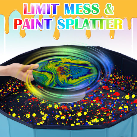 Silipull Acrylic Paint Pouring Splash Guard Pour Painting Supplies Fluid Art Tools for DIY Art Crafts Projects 31.5 x 7.87 Inch Silipull