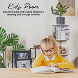 Luminous 4-Tier Revolving Bookshelf with LED Lights – Modern 360° Spinning Bookshelf Tower with Remote Control for Everyone | Space Saving Bookshelf Ideal for Any Room – Available in Black & White Generic