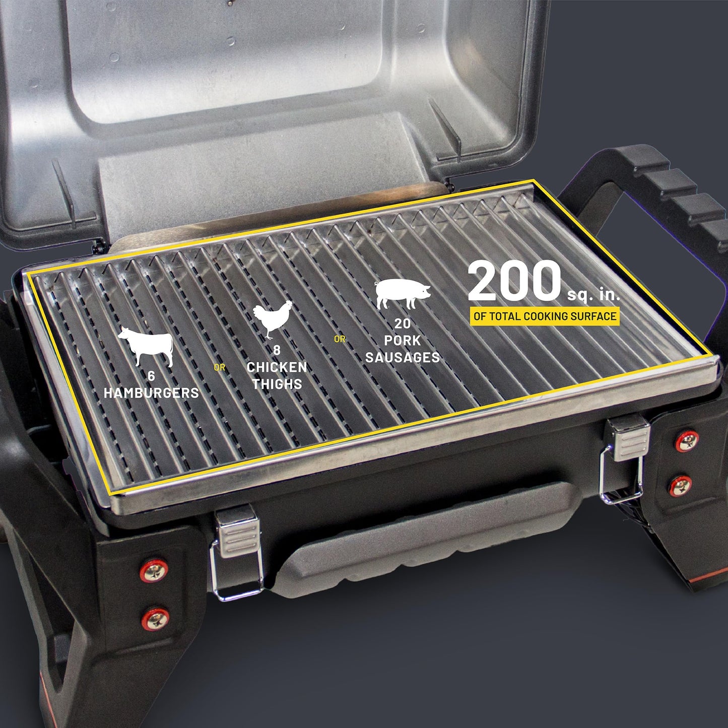 Charbroil® Grill2Go X200 Amplifire Cooking Technology 1-Burner Portable Propane Gas Stainless Steel Grill - 21401734