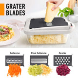 Mueller Pro-Series 10-in-1, 8 Blade Vegetable Chopper, Onion Mincer, Cutter, Dicer, Egg Slicer with Container, French Fry Cutter Potatoe Slicer, Home Essentials & Kitchen Gadgets, Salad Chopper Mueller