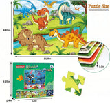 Puzzles for Kids Ages 4-6 4-8, Wooden Jigsaw Puzzles 48-60 Pieces for Toddler Children Learning Educational Puzzles 4 5 6 7 8 Year Toys for Boys and Girls (6 Puzzles) VIJYYZT