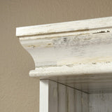 Sauder Barrister Lane Tall Bookcase/Book Shelf 10 Cube Cubby Storage Organizer, L: 35.55" x W: 13.5" x H: 75.04", White Plank Sauder