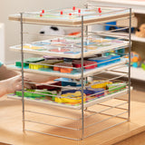 Melissa & Doug Deluxe Metal Wire Puzzle Storage Rack for 12 Small and Large Puzzles - Puzzle Rack Organizer, Puzzle Holder Rack For Kids, Puzzle Organizers And Storage Melissa & Doug