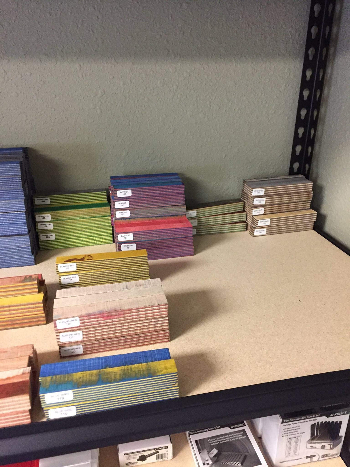 Pen Kit Mall - Spectraply 22 pc Assorted Pen Blanks Dyed Birch Vibrant Colors Pen Kit Mall