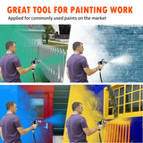 Spray Paint Pressure Pot Tank,2L Paint Sprayer for House Painting,2mm Nozzle Pressure Pot Spray Gun,10FT Air & Fluid Hose,Air Pressure Paint Pressure Pot Architecture Construction Automotive,45PSI Max YESMRO