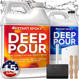 Upstart Epoxy 2" Deep Pour Epoxy Resin Kit DIY - Made in USA - 2 Part Epoxy Resin Formulation - Perfect Casting Resin for River Table, Countertop, Tabletop, Art, Jewelry - 1.5 Gallon Epoxy Resin Kit Upstart Epoxy