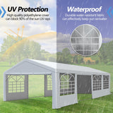 20'x30' Party Tent Heavy Duty, Large Wedding Event Tent with Removable Sidewalls & 4 Sand Bags, Event Canopy Shelter for Parties Outside UV50+ Waterproof, Carpas para Fiestas (20x30 FT) HOWSVN