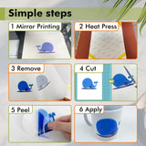 KOALA Sublimation Sticker Paper 100% Transparent Waterproof Vinyl 8.5x11 inch 25 Sheets, Quick Dry Vivid Colors Holds Ink well KOALA PAPER