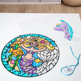 Melissa & Doug Stained Glass Made Easy Activity Kit: Mermaids - 140+ Stickers Kids Sticker Stained Glass Craft Kit; Mermaid Crafts for Kids Ages 5+ Melissa & Doug