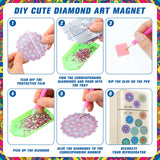 Umigy 16 Pcs Mandala Diamond Art Kits Mandala Diamond Painting Fridge Refrigerator Art Painting Stickers Decals Gift for Adults DIY Crafts Home Decor Umigy