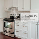 CIARRA Ductless Range Hood 30 inch Under Cabinet Hood Vent for Kitchen Ducted and Ductless Convertible CAS75918A CIARRA