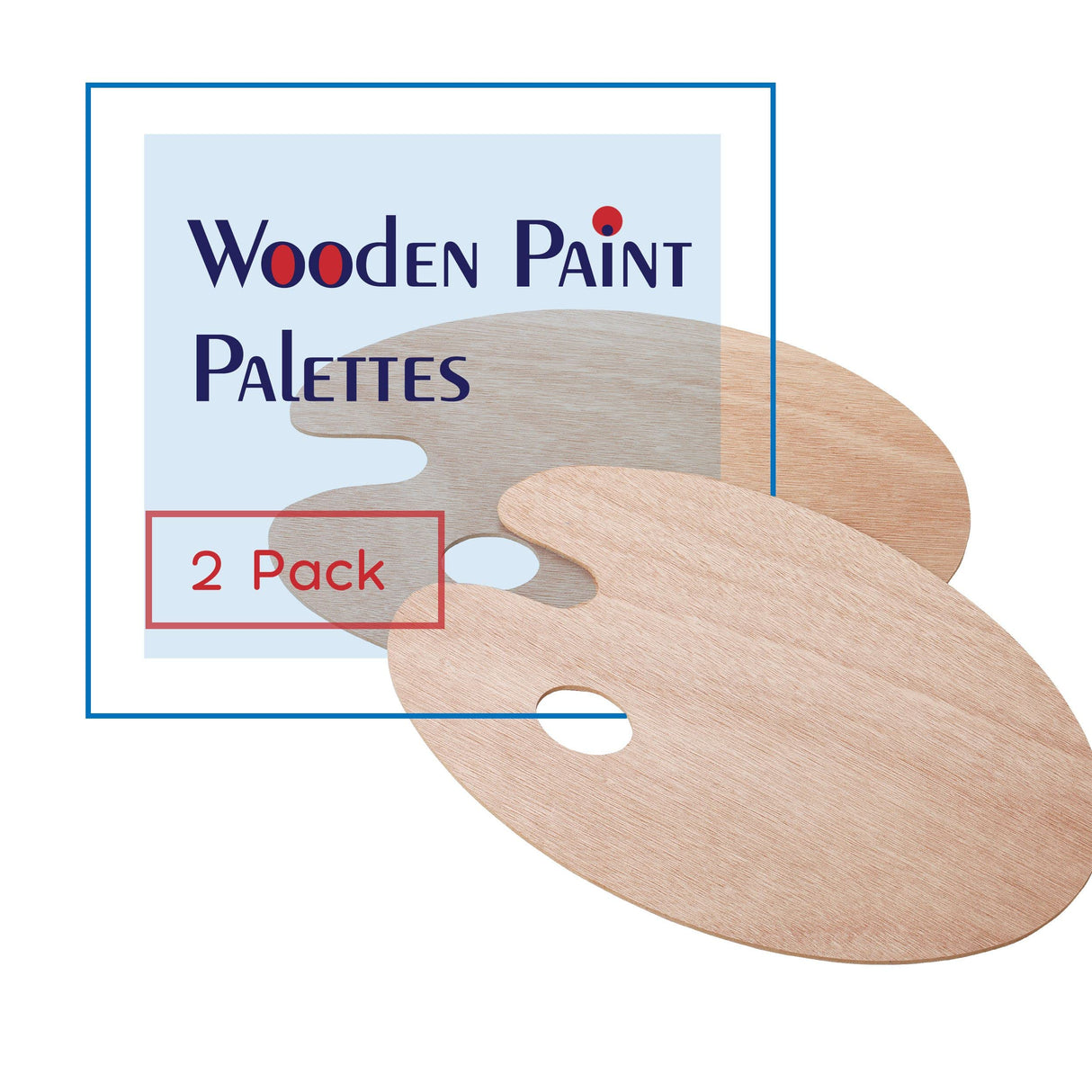 Mr. Pen Wooden Artist Palette, 2-pack Oil Palette Mr. Pen