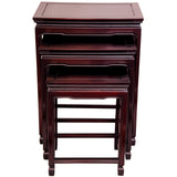 Red Lantern Rosewood Nesting Table Red Lantern