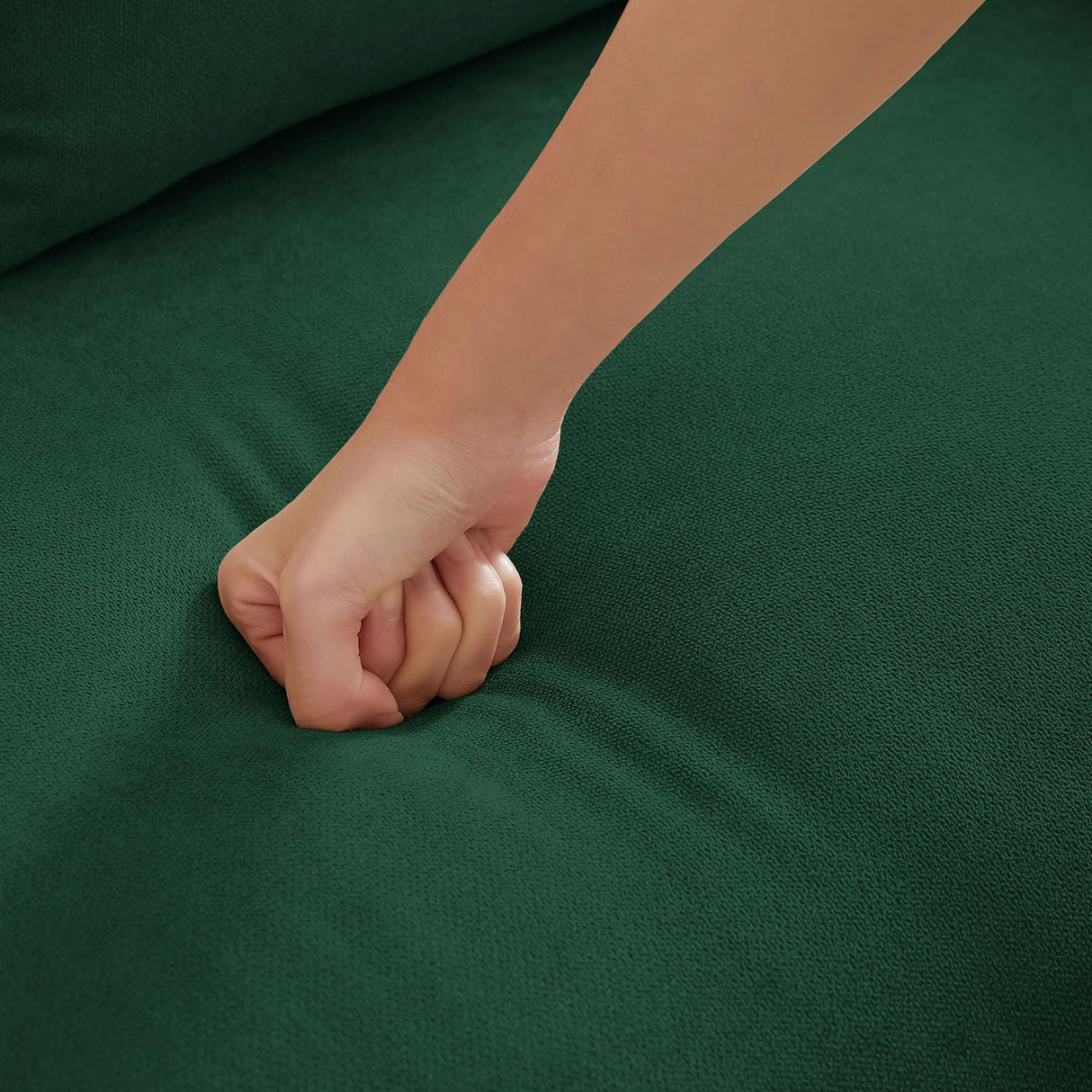 Pingliang Home 60" Loveseat Small Couch, Mid Century Modern Love Seat with Back Cushions and Wood Legs, 2 Seater Small Sofa for Living Room, Bedroom, Dorm and Small Spaces, Green Pingliang Home