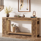Tribesigns 70.9" Long Console Table with Storage, Narrow Sofa Table Behind Couch, Farmhouse Wooden Entryway Furniture for Living Room, Hallway, Entrance Tribesigns