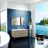 60" Floating Bathroom Vanity with Single Sink, Ash Grey, 2 Drawers, 2 Doors, Resin Top Basin，Easy to Install，for Bathroom，60 Bathroom Vanity，Floating Vanity Bathroom，Bathroom Sink Cabinet Generic