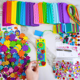 Winlyn 36 Sets Flower Crafts Kits Spring Summer Crafts DIY 3D Tuilp Sunflower Flower Bookmarks Ornaments Art Sets Foam Stickers Arts and Crafts for Kids Camping Classroom Activities Party Favors Winlyn