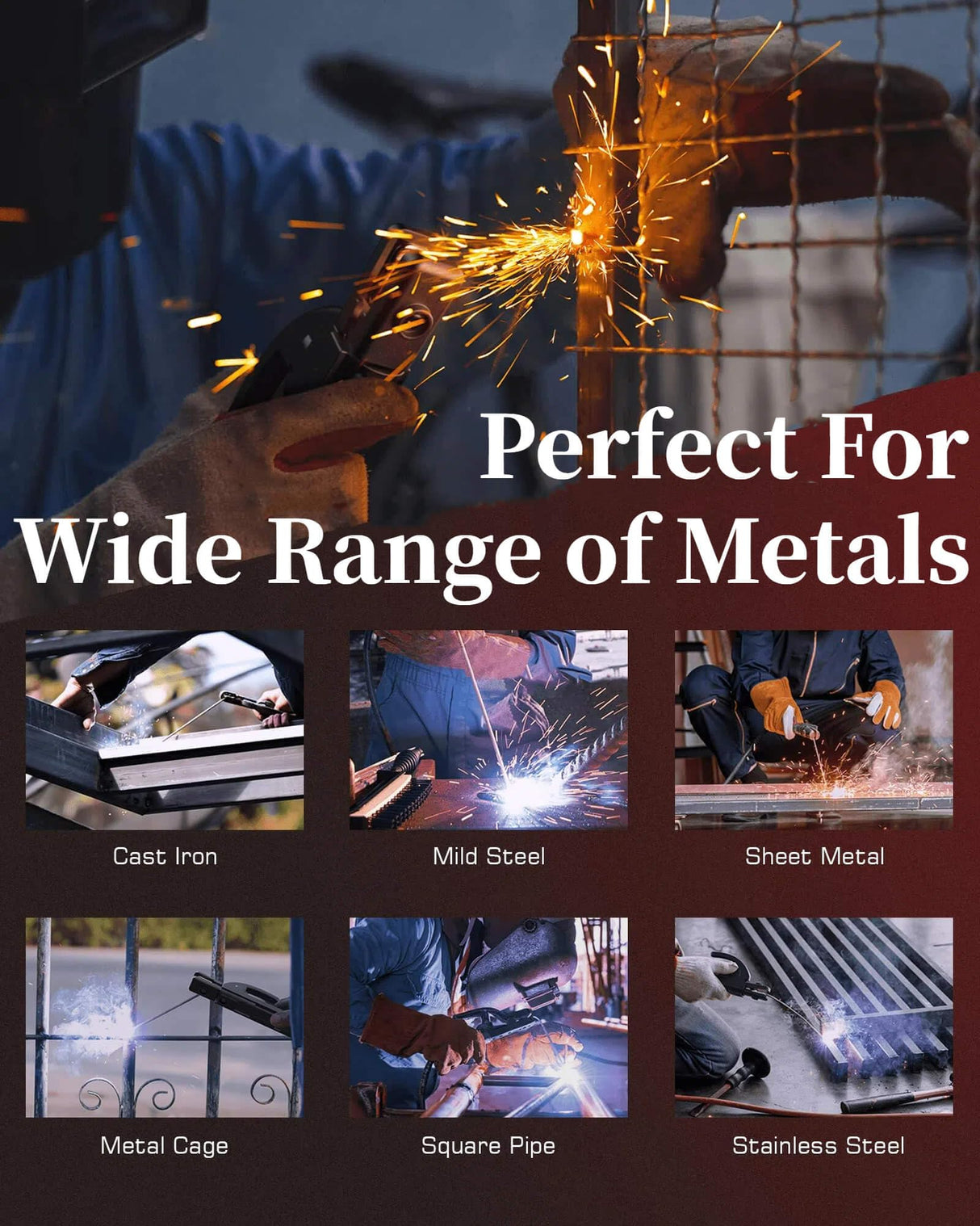 Wrdlosy 250A 110V Welding Machine, Portable Welder Machine, IGBT Digital Display LCD Stick Welder, Home DIY Arc Welder, Hot Start Arc Force Anti-stick Mini Welder WRDLOSY