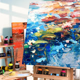 24 Colors Acrylic Paint Set 250 ml(8.45 oz) Large Bottles (Including Metallic Gold and Silver),Non Toxic Acrylic Paint Professional Craft Paint Kit High Viscosity No Fading Rich Pigment for Kids Adults Artists Canvas Crafts Wood Painting Supplies JusArt