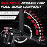 Keppi 1200LB Weight Bench, Heavy Duty Bench1000 PRO Adjustable Workout Bench Press Set for Home Gym Strength Training, Removable Foot Catch for Incline Flat Decline Sit Up Bench for Full Body Fitness Keppi