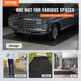VEVOR Garage Floor Mats, 2 Rolls x 17 x 3.6 Ft PVC Garage Flooring Roll, Non-Slip Diamond Texture, 123.14 sq.ft Covering Space, Black Garage Mats for Under Cars, Garage Industry Gym VEVOR