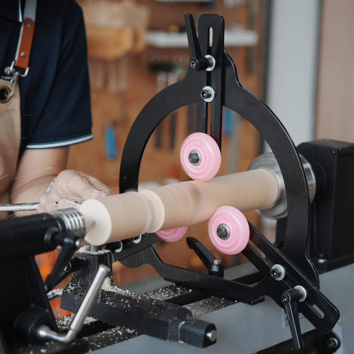 BMWOOD MC-FS8 Woodturning Steady Rest for 10inch and 12inch Swing Size Lathe for Spindle Woodturning. BMWOOD