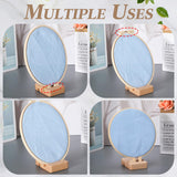 Cinnvoice 10 Pcs Embroidery Hoop Display Embroidery Hoop Wooden Base Holder Embroidery Cross Stitch Stand Decor Embroidery Frames Display Stand for Embroidery Cross Stitch Hoop Accessories Decor Cinnvoice