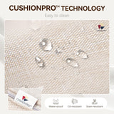 GREEN PARTY 9 Pieces Wicker Patio Furniture Set with 56" Fire Pit Table, All-Weather Outdoor Rattan Patio Sectional Sofa Conversation Set 9 Seats with 4" Thick Cushions for Garden, Backyard GREEN PARTY