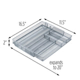 Honey-Can-Do KCH-02163 Steel Mesh 7-Compartment Expandable Utility Drawer Organizer, Silver Honey-Can-Do