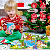 Puzzles for Kids Ages 4-6, 10 Pack of 20 Piece Wooden Jigsaw Puzzles for Toddlers Ages 3-5 Jigsaw Puzzle for Toddler Children Learning Educational Puzzles Toys for Boys and Girls. VOMYOZB