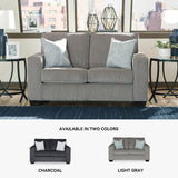 Signature Design by Ashley Altari Modern Loveseat with 2 Accent Pillows, Light Gray Signature Design by Ashley