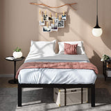 ZINUS Lorrick Metal Platform Bed Frame / Mattress Foundation / Easy, Bolt Free Assembly, King Zinus