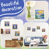 UPINS 4 Pack Diamond Art Paintings，6 x 6 Inch Landscape Paint by Numbers Kits Mountain Moon Lake Diamond Art Kits for Adults Kids Beginners 5D Art Paintings for Home Wall Decor Gifts UPINS