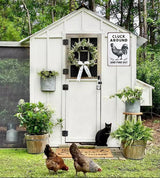 Smilelife Funny Chicken Gifts Chicken Cluck Around and Find Out Tin Sign for Home Farm Chicken Coop Farmhouse Kicthen Garden Decor 8 X 12 Inch (3020) Smilelife