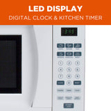 Commercial CHEF CHM770W Counter Top Microwave Oven, 0.7 Cubic Feet, White Commercial CHEF