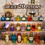 LDomet Magic Potions Kit for Kids - Mix 20 Fairy Dust Potion Bottles, Halloween Christmas Party Decorations, Creative Gift Craft Toy for Ages Boys Girls 6 7 8 9 10+ LDomet
