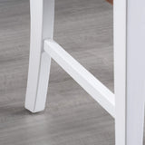 Christopher Knight Home Roshan Farmhouse Acacia Wood Dining Chairs, White / Walnut 21D x 17.75W x 35.5H Inch GDFStudio