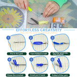 MIAOLLUN Hummingbird Flower Latch Hook Kits for Adults Kids, DIY Bird Pre-Printed Canvas Rug Cushion Making Craft Embroidery Crochet Yarn Kit 52X38cm MIAOLLUN