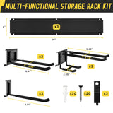 klasit Garage Wall Organizer,15Pack Carries 675 lbs,Garden Tool Organizer 48in With Large Storage Space,Easy Assembly, Sturdy Design,for Efficient Tool Storage Garage Organization klasit