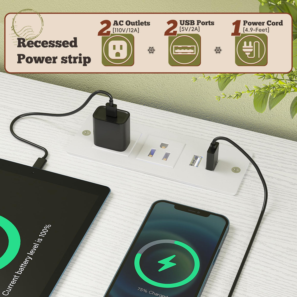 Romorgniz 55" W White Dresser for Bedroom with 9 Drawers, LED TV Stand with Power Outlets for 45, 55, 65 Inch TV, Sturdy Long Chest of Drawers with Extra 2 Wooden Shelves, 55.1" W x 35.4" H x 11.8" D Romorgniz