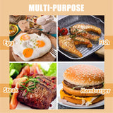 Beijiyi Metal Spatula for Cast Iron Skillet, Stainless Steel Fish Spatula Turner with Wooden Handle, Small Kitchen Spatula Flipper for Cooking Grill Griddle, 3 Pack Beijiyi