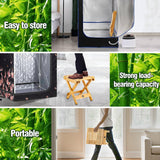 WSBXBB Bamboo Sauna Chair, Portable Steam Sauna Chair Indoor, Steam Sauna Seat, Great for Portable Sauna Box for Home, Steam Sauna Accessories. Outdoor Camping Fishing Beach Chair WSBXBB