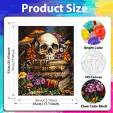 xcemhil Halloween Paint by Numbers Kit for Adults, Book Painting by Numbers, Adult Paint by Number Kits Suitable for Gifts and Interior Decor 16x20 Inch xcemhil