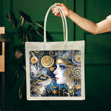 yzARTche Diamond Art Painting Handbag, DIY Diamond Art Handmade Tote Bag Shoulder Bag with Replaceable Pattern-07-Cat yzARTche