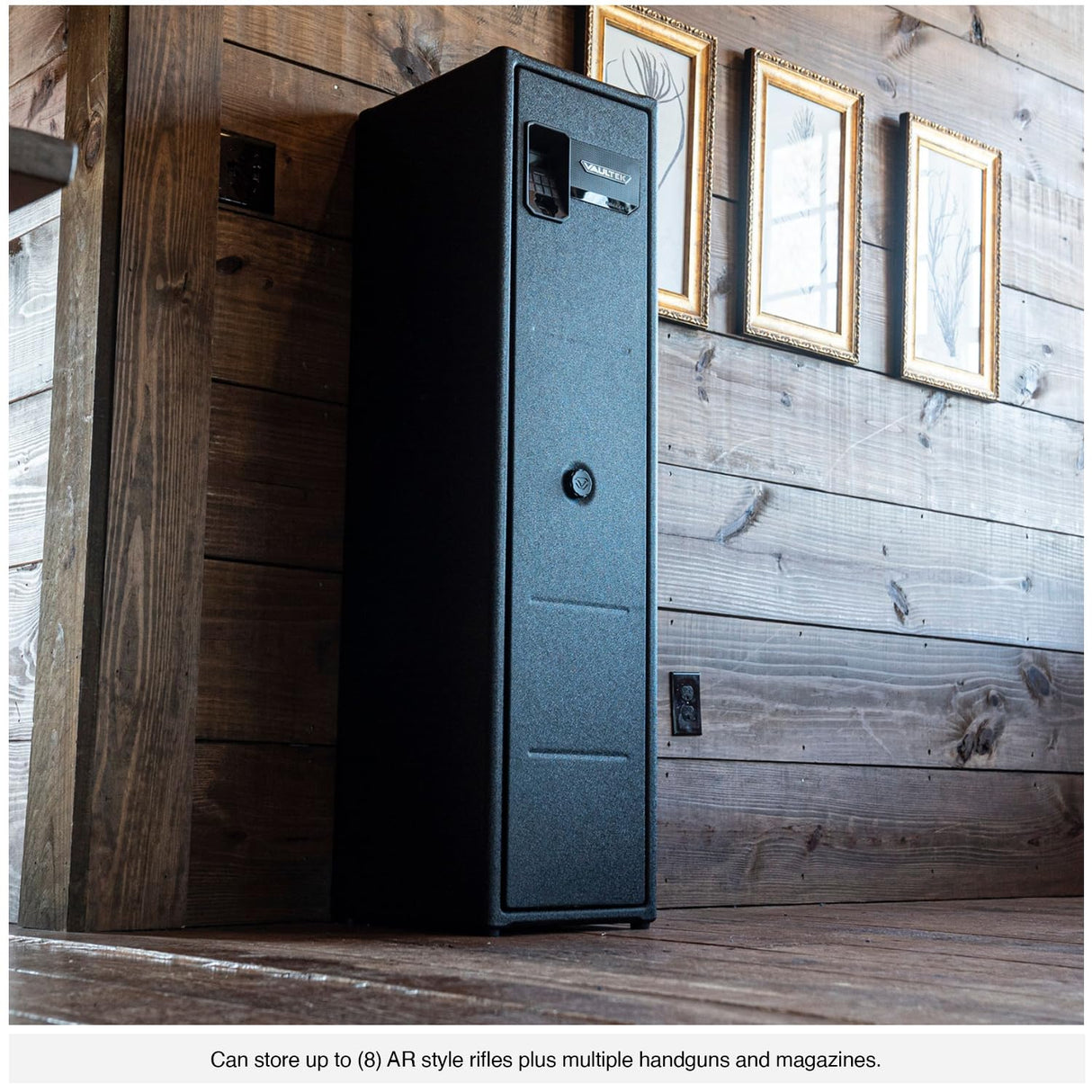 VAULTEK RS800i High Capacity Quick Access Biometric Rifle Safe with Modular Interior, ViSN Smart WiFi, Live Alerts, Auto-Open Door, & Anti-Theft Protection, Modular High Capacity Safe / ViSN RS800i VAULTEK