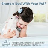 SafeRest Waterproof King Size Mattress Protector - Fitted with Stretchable Pockets - Machine Washable Cotton Mattress Cover for Bed SafeRest