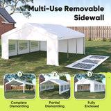 Quictent 20x20ft Party Tent Heavy Duty Outdoor Canopy Tent Carport Wedding Event Shelter BBQ Wedding Tents for Parties with Storage Bags Quictent