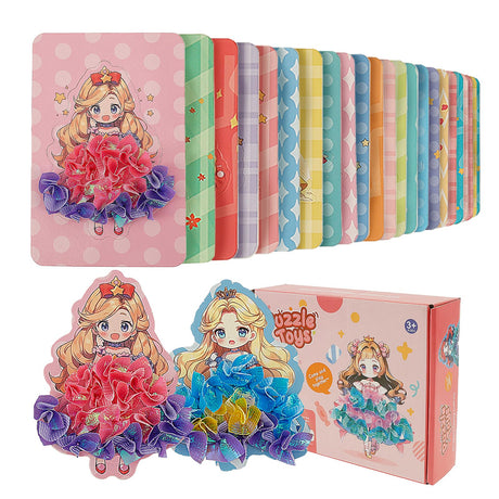 Princess Poke in Fun Art Craft Kit, Creative Game Set, Fashion Princess Dress Up Puncture Toy for Girls Kids,Gifts for Girls & Boys, Mess-Free Fun(Multi-Color) Generic